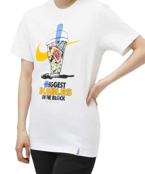 NIKE（ナイキ）の「【別注】ナイキ NIKE ナイキ NSW OC ソール フード ハイブリット S/S Tシャツ 限定コラボ（Tシャツ/カットソー・メンズ・ホワイト/ブルー・S/M/L/LL/3L）」の6枚目の写真