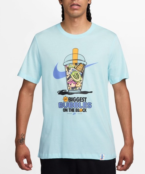 NIKE（ナイキ）の「【別注】ナイキ NIKE ナイキ NSW OC ソール フード ハイブリット S/S Tシャツ 限定コラボ（Tシャツ/カットソー・メンズ・ホワイト/ブルー・S/M/L/LL/3L）」の4枚目の写真