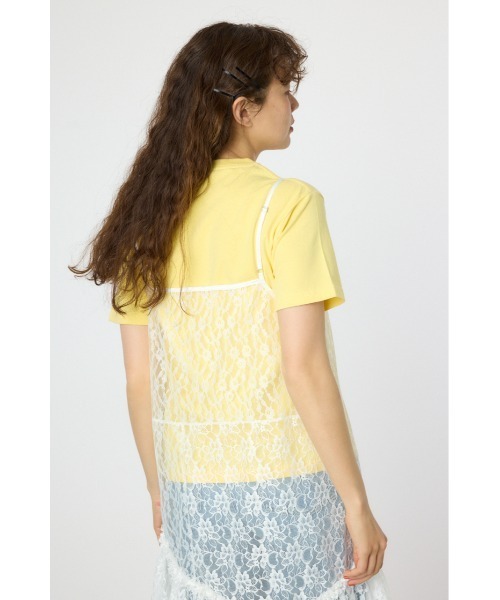 RODEO CROWNS WIDE BOWL（ロデオクラウンズワイドボウル）の「レースキャミワンピース（キャミソール・レディース・ブラック/オフホワイト・FREE）」の14枚目の写真