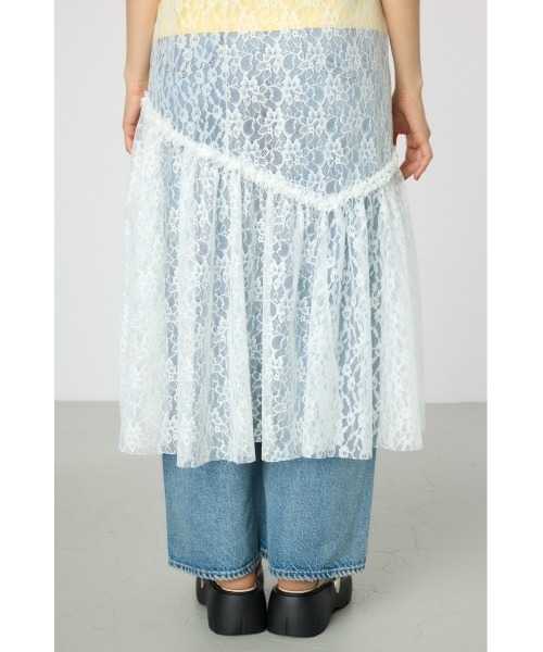 RODEO CROWNS WIDE BOWL（ロデオクラウンズワイドボウル）の「レースキャミワンピース（キャミソール・レディース・ブラック/オフホワイト・FREE）」の21枚目の写真