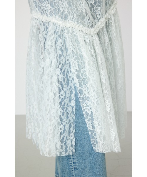 RODEO CROWNS WIDE BOWL（ロデオクラウンズワイドボウル）の「レースキャミワンピース（キャミソール・レディース・ブラック/オフホワイト・FREE）」の22枚目の写真