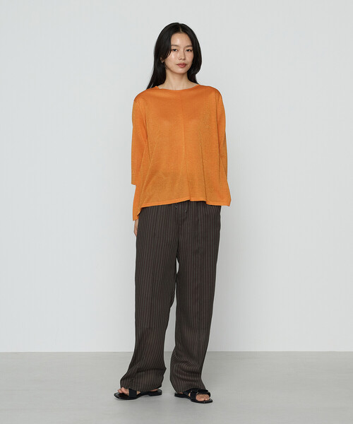 COMME CA(コムサ)の「レーヨンイタリア糸 プルオーバー(ニット/セーター・レディース・ブラック/ベージュ/オレンジ/グリーン・11号/9号)」の22枚目の写真