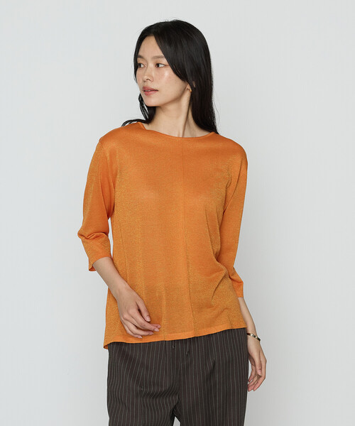 COMME CA(コムサ)の「レーヨンイタリア糸 プルオーバー(ニット/セーター・レディース・ブラック/ベージュ/オレンジ/グリーン・11号/9号)」の21枚目の写真