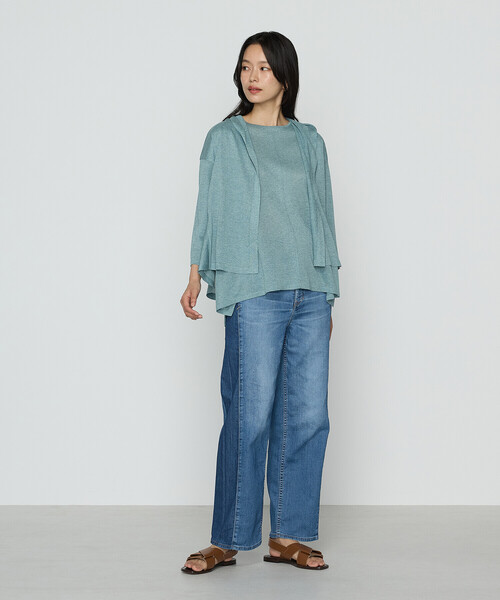 COMME CA(コムサ)の「レーヨンイタリア糸 プルオーバー(ニット/セーター・レディース・ブラック/ベージュ/オレンジ/グリーン・11号/9号)」の19枚目の写真