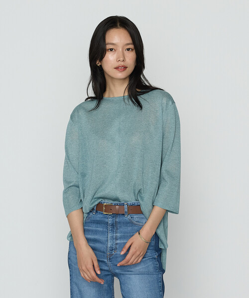 COMME CA(コムサ)の「レーヨンイタリア糸 プルオーバー(ニット/セーター・レディース・ブラック/ベージュ/オレンジ/グリーン・11号/9号)」の17枚目の写真