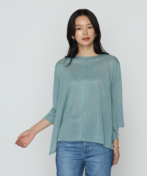 COMME CA(コムサ)の「レーヨンイタリア糸 プルオーバー(ニット/セーター・レディース・ブラック/ベージュ/オレンジ/グリーン・11号/9号)」の16枚目の写真