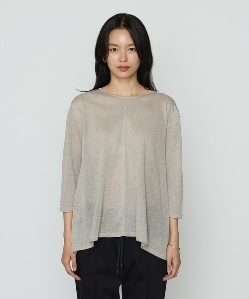 COMME CA(コムサ)の「レーヨンイタリア糸 プルオーバー(ニット/セーター・レディース・ブラック/ベージュ/オレンジ/グリーン・11号/9号)」の14枚目の写真