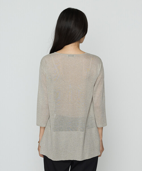 COMME CA(コムサ)の「レーヨンイタリア糸 プルオーバー(ニット/セーター・レディース・ブラック/ベージュ/オレンジ/グリーン・11号/9号)」の12枚目の写真