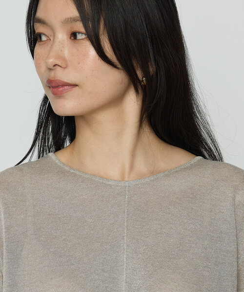 COMME CA(コムサ)の「レーヨンイタリア糸 プルオーバー(ニット/セーター・レディース・ブラック/ベージュ/オレンジ/グリーン・11号/9号)」の11枚目の写真