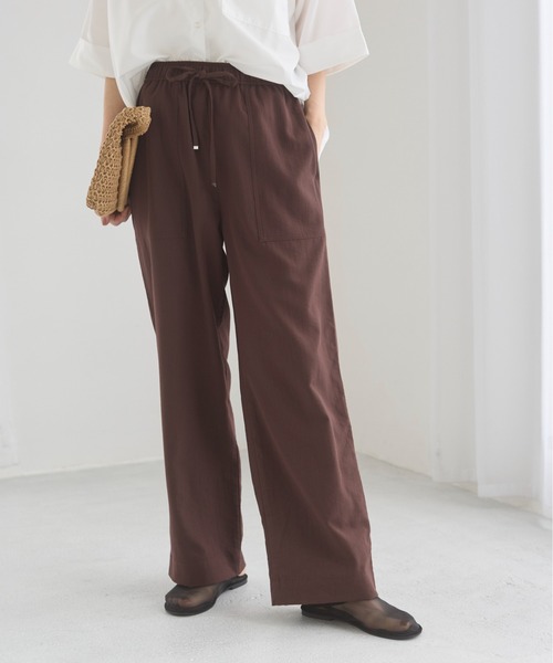 ANGIE（アンジー）の「ベイカーイージーパンツ（その他パンツ・レディース・ブラック/ブラウン/ライトベージュ/マスタード・FREE）」の20枚目の写真