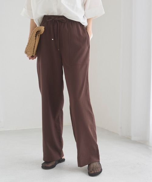 ANGIE（アンジー）の「ベイカーイージーパンツ（その他パンツ・レディース・ブラック/ブラウン/ライトベージュ/マスタード・FREE）」の19枚目の写真