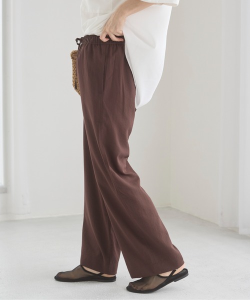 ANGIE（アンジー）の「ベイカーイージーパンツ（その他パンツ・レディース・ブラック/ブラウン/ライトベージュ/マスタード・FREE）」の17枚目の写真