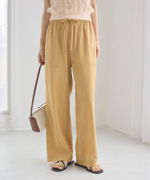 ANGIE（アンジー）の「ベイカーイージーパンツ（その他パンツ・レディース・ブラック/ブラウン/ライトベージュ/マスタード・FREE）」の6枚目の写真