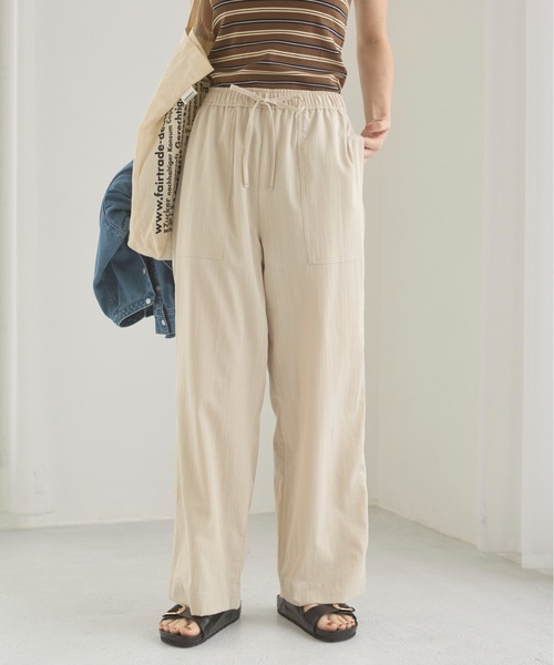 ANGIE（アンジー）の「ベイカーイージーパンツ（その他パンツ・レディース・ブラック/ブラウン/ライトベージュ/マスタード・FREE）」の13枚目の写真