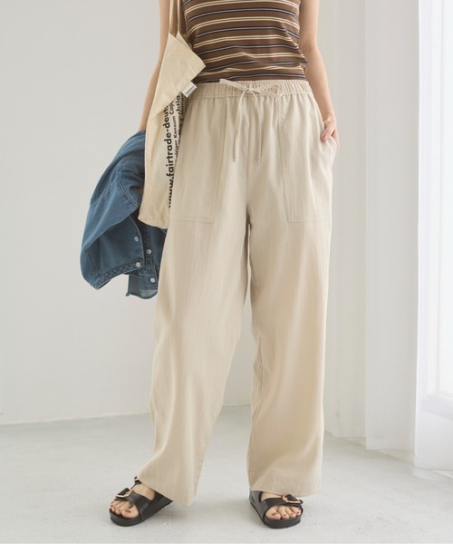 ANGIE（アンジー）の「ベイカーイージーパンツ（その他パンツ・レディース・ブラック/ブラウン/ライトベージュ/マスタード・FREE）」の12枚目の写真