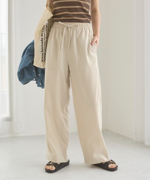 ANGIE（アンジー）の「ベイカーイージーパンツ（その他パンツ・レディース・ブラック/ブラウン/ライトベージュ/マスタード・FREE）」の11枚目の写真