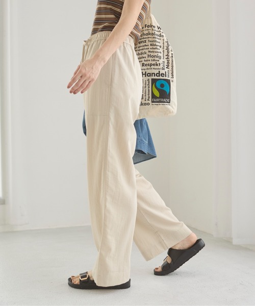 ANGIE（アンジー）の「ベイカーイージーパンツ（その他パンツ・レディース・ブラック/ブラウン/ライトベージュ/マスタード・FREE）」の9枚目の写真