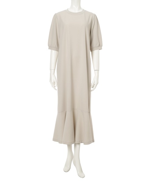 fifth（フィフス）の「ドライタッチパフスリーブマーメイドワンピース（ワンピース・レディース・ネイビー/ブラック/グレイッシュベージュ/グレー・M/XS）」の22枚目の写真