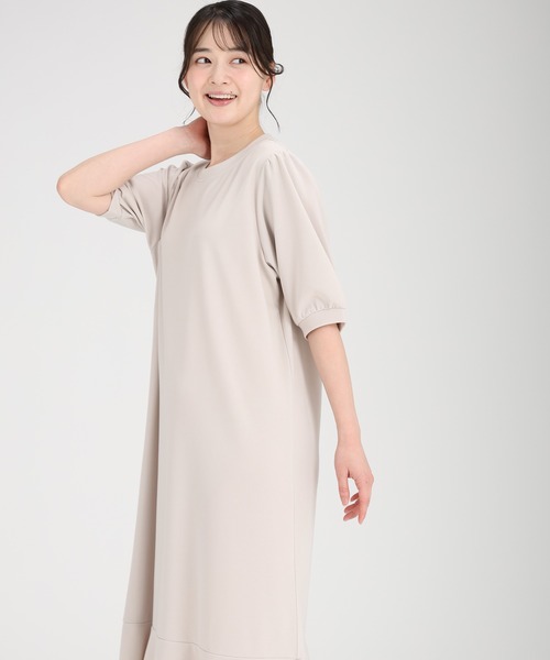 fifth（フィフス）の「ドライタッチパフスリーブマーメイドワンピース（ワンピース・レディース・ネイビー/ブラック/グレイッシュベージュ/グレー・M/XS）」の14枚目の写真