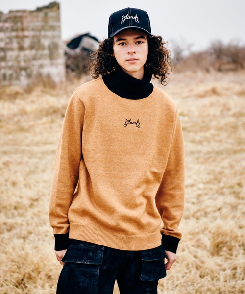 【2025年製 新品】 Spin スピンロゴタートルネックニット / Knit Neck Turtle Logo トップス
