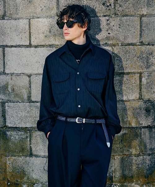 glamb(グラム)の「Spin Logo Turtle Neck Knit / スピンロゴタートルネックニット(ニット/セーター・メンズ・ベージュ/ネイビー/ブラック・M/L)」の15枚目の写真