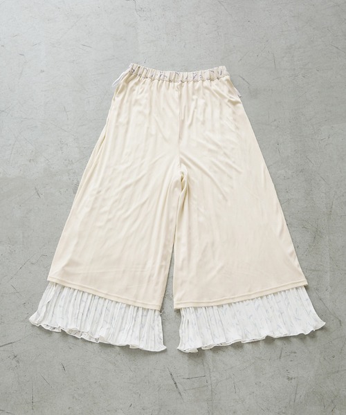 ROPE' PICNIC（ロペピクニック）の「ガーデンフラワープリーツパンツ/リンクコーデ（その他パンツ・レディース・ブルー系その他/ホワイト系その他・36/38）」の16枚目の写真