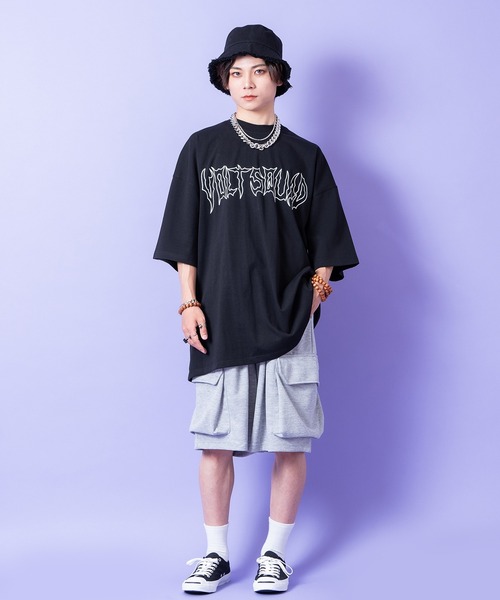 a.p.o.v.(エーピーオービー)の「a.p.o.v. スウェットワイドカーゴハーフパンツ(スウェットパンツ・メンズ・グレー/ブラック/ネイビー・ONESIZE)」の11枚目の写真