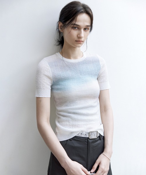 グラデーション  プリントT プリントt フォトt カラーグラデーション プリント Tシャツ（4760TG64