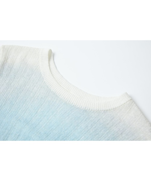tシャツ 「tageechita」ペイントアート風 グラデーションプリントTシャツ レディース tageechita tシャツ 「tageechita」ペイントアート風