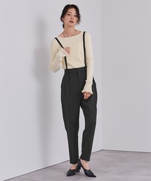 2wayサロペットテーパードパンツ