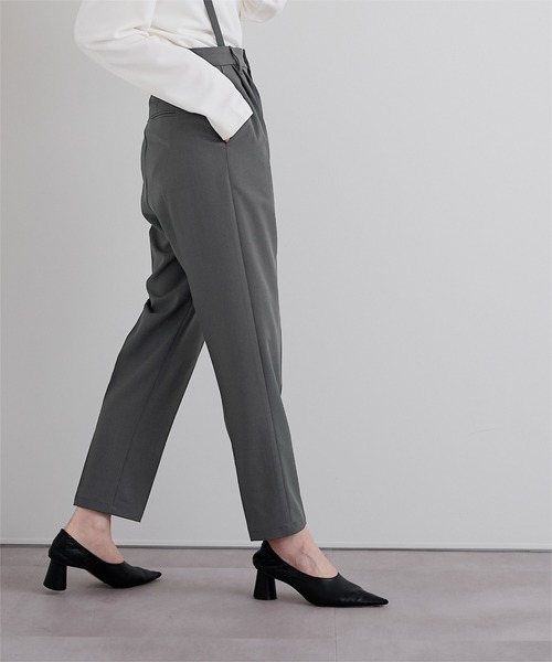 UR'S（ユアーズ）の「2wayサロペットテーパードパンツ（その他パンツ・レディース・チャコール/ブラック・S/M/L）」の13枚目の写真