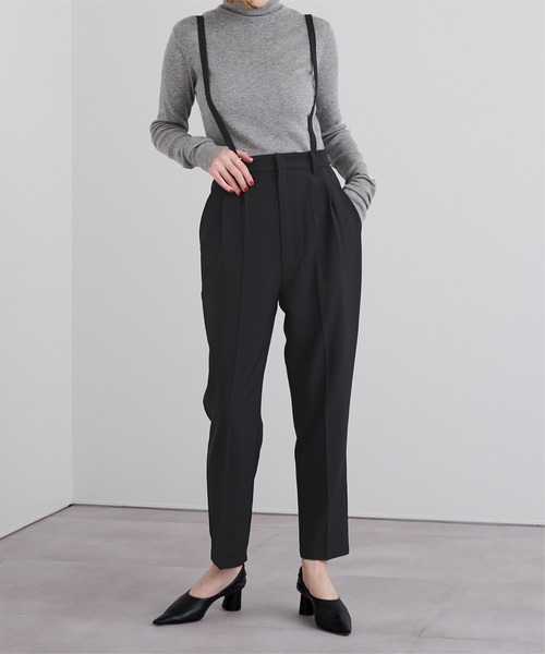 UR'S（ユアーズ）の「2wayサロペットテーパードパンツ（その他パンツ・レディース・チャコール/ブラック・S/M/L）」の21枚目の写真
