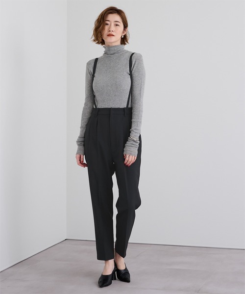 UR'S（ユアーズ）の「2wayサロペットテーパードパンツ（その他パンツ・レディース・チャコール/ブラック・S/M/L）」の3枚目の写真