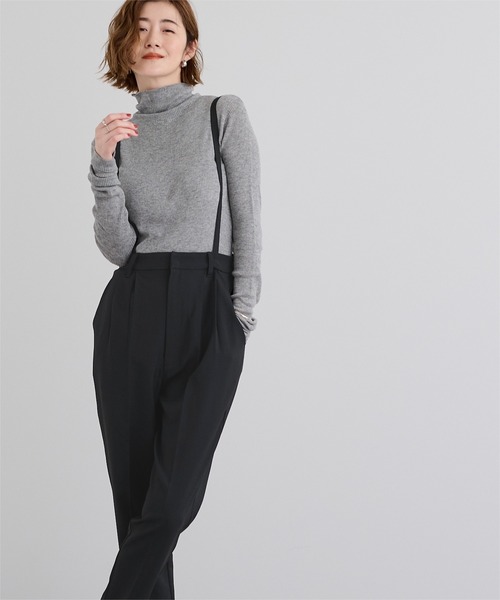UR'S（ユアーズ）の「2wayサロペットテーパードパンツ（その他パンツ・レディース・チャコール/ブラック・S/M/L）」の4枚目の写真