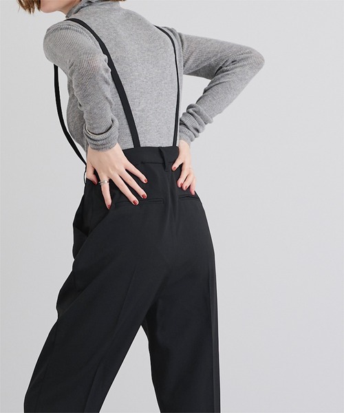 UR'S（ユアーズ）の「2wayサロペットテーパードパンツ（その他パンツ・レディース・チャコール/ブラック・S/M/L）」の7枚目の写真