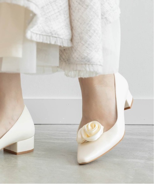 RANDA（ランダ）の「2WAY ローズモチーフフラットパンプス（パンプス・レディース・ブラック/アイボリー/ワイン・22/22.5/23/23.5/24/25/24.5/25.5）」の13枚目の写真