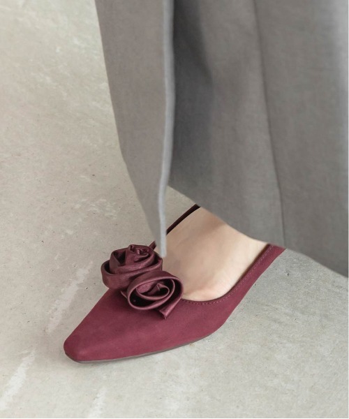 RANDA（ランダ）の「2WAY ローズモチーフフラットパンプス（パンプス・レディース・ブラック/アイボリー/ワイン・22/22.5/23/23.5/24/25/24.5/25.5）」の22枚目の写真