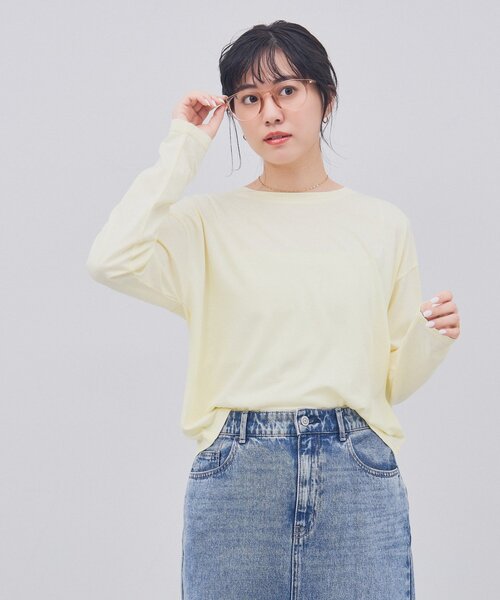 Zoff（ゾフ）の「ボストン型 メガネ｜クリアカラー｜伊達メガネ 度付きメガネ｜ユニセックス｜読書 ビジネス｜Zoff｜CLASSIC（メガネ・レディース・クリア/ブルー/ライトオレンジ系1/ピンク・FREE）」の3枚目の写真