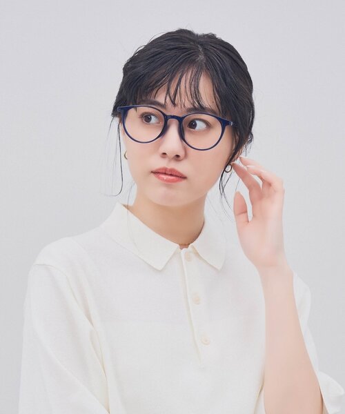 Zoff（ゾフ）の「ボストン型 メガネ｜クリアカラー｜伊達メガネ 度付きメガネ｜ユニセックス｜読書 ビジネス｜Zoff｜CLASSIC（メガネ・レディース・クリア/ブルー/ライトオレンジ系1/ピンク・FREE）」の16枚目の写真