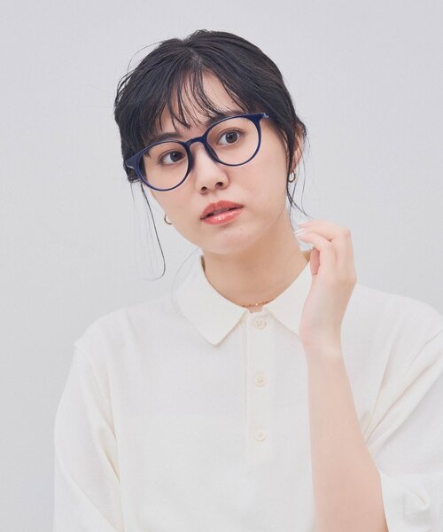 Zoff（ゾフ）の「ボストン型 メガネ｜クリアカラー｜伊達メガネ 度付きメガネ｜ユニセックス｜読書 ビジネス｜Zoff｜CLASSIC（メガネ・レディース・クリア/ブルー/ライトオレンジ系1/ピンク・FREE）」の17枚目の写真