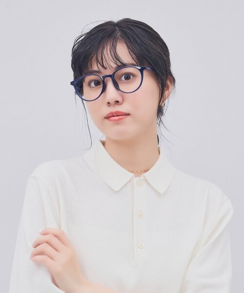 Zoff（ゾフ）の「ボストン型 メガネ｜クリアカラー｜伊達メガネ 度付きメガネ｜ユニセックス｜読書 ビジネス｜Zoff｜CLASSIC（メガネ・レディース・クリア/ブルー/ライトオレンジ系1/ピンク・FREE）」の18枚目の写真