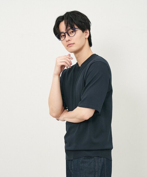 Zoff（ゾフ）の「ボストン型 メガネ｜クリアカラー｜伊達メガネ 度付きメガネ｜ユニセックス｜読書 ビジネス｜Zoff｜CLASSIC（メガネ・レディース・クリア/ブルー/ライトオレンジ系1/ピンク・FREE）」の9枚目の写真