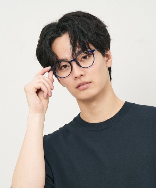 Zoff（ゾフ）の「ボストン型 メガネ｜クリアカラー｜伊達メガネ 度付きメガネ｜ユニセックス｜読書 ビジネス｜Zoff｜CLASSIC（メガネ・レディース・クリア/ブルー/ライトオレンジ系1/ピンク・FREE）」の11枚目の写真