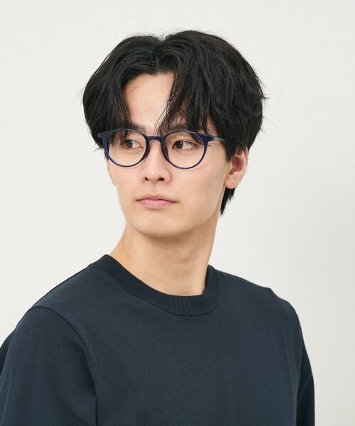 Zoff（ゾフ）の「ボストン型 メガネ｜クリアカラー｜伊達メガネ 度付きメガネ｜ユニセックス｜読書 ビジネス｜Zoff｜CLASSIC（メガネ・レディース・クリア/ブルー/ライトオレンジ系1/ピンク・FREE）」の12枚目の写真