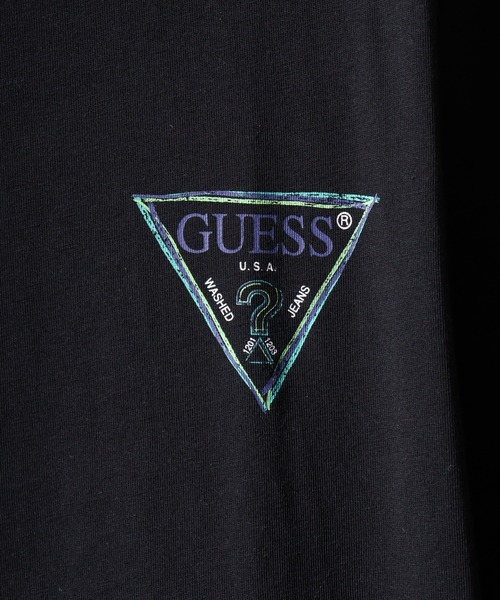 Guess(ゲス)の「GUESS UNI S/SLV TEE SHIRT6 Tシャツ 長袖(Tシャツ/カットソー・メンズ・ブラック/ホワイト・S/M/L/XL)」の18枚目の写真
