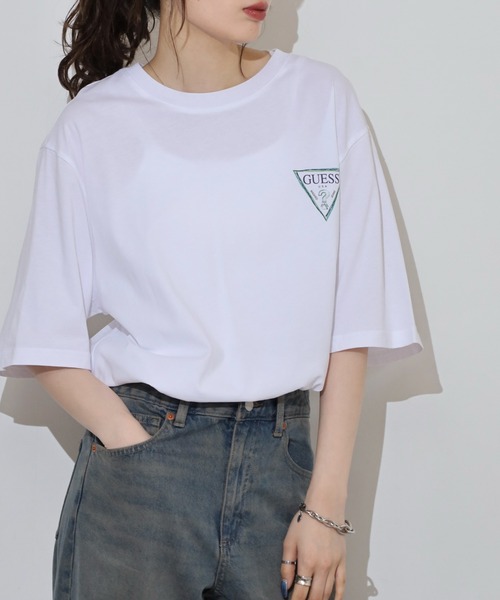 Guess(ゲス)の「GUESS UNI S/SLV TEE SHIRT6 Tシャツ 長袖(Tシャツ/カットソー・メンズ・ブラック/ホワイト・S/M/L/XL)」の11枚目の写真