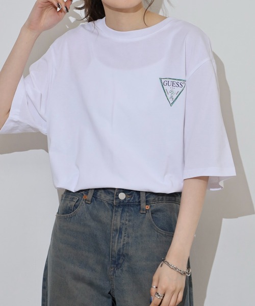 Guess(ゲス)の「GUESS UNI S/SLV TEE SHIRT6 Tシャツ 長袖(Tシャツ/カットソー・メンズ・ブラック/ホワイト・S/M/L/XL)」の12枚目の写真