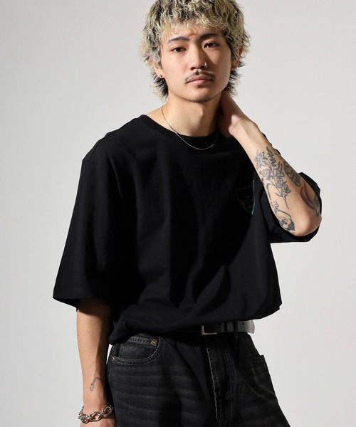 Guess(ゲス)の「GUESS UNI S/SLV TEE SHIRT6 Tシャツ 長袖(Tシャツ/カットソー・メンズ・ブラック/ホワイト・S/M/L/XL)」の4枚目の写真