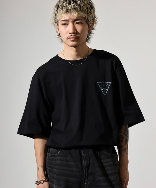 Guess(ゲス)の「GUESS UNI S/SLV TEE SHIRT6 Tシャツ 長袖(Tシャツ/カットソー・メンズ・ブラック/ホワイト・S/M/L/XL)」の6枚目の写真