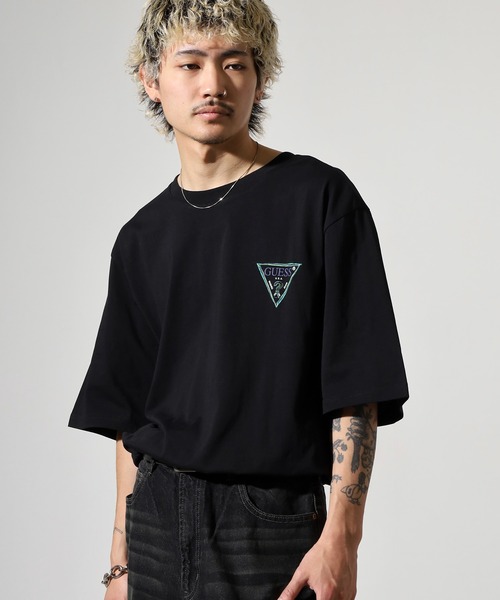 Guess(ゲス)の「GUESS UNI S/SLV TEE SHIRT6 Tシャツ 長袖(Tシャツ/カットソー・メンズ・ブラック/ホワイト・S/M/L/XL)」の9枚目の写真